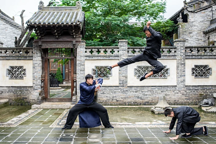 Sportovní fotografie - Souboj mistrů Kung Fu