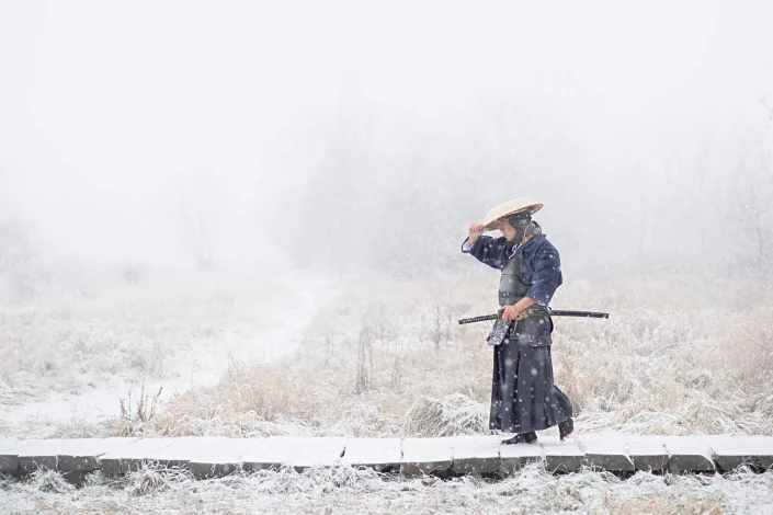 Sportovní fotografie - Putující samurai